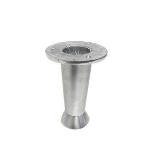 Pé Regulável para Móveis 60mm (300kg) Alumínio Polido Metali