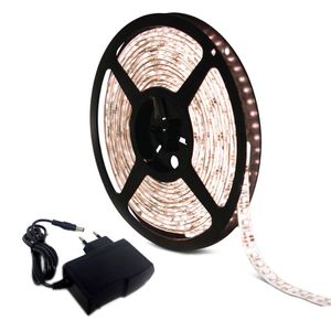 Fita de LED 100 LUX com Silicone e Conversor 3000K Rolo 5 m