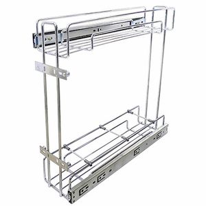 Porta Latas Duplo 8654 R1 Lateral 125x440x450mm Inox Jomer