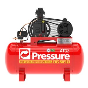 Compressor de Ar 05,2 Pés 50 Litros 1,0 HP ATG2-5,2/50I Pressure