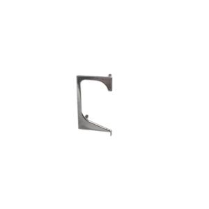 Ponteira PE175 Vazada para Perfil Puxador Gola RM-175 (18mm) Cromo Brilho Rometal