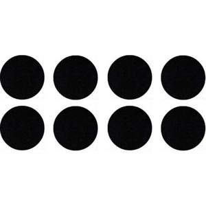 Tapa Furo Adesivo PVC 12mm Cristallo Preto Duratex Cartela 40 Unidades
