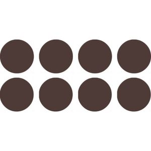 Tapa Furo Adesivo PVC 12mm Cristallo Trufa Duratex Cartela 40 unidades
