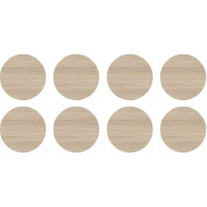 Tapa Furo Adesivo PVC 12mm Design Carvalho Berlin Duratex Cartela 40 Unidades