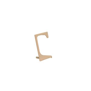 Ponteira PE176 Vazada para Perfil Puxador Gola RM-176 (15mm) Champagne Polido Rometal