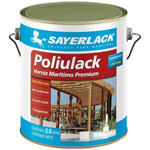 Verniz Marítimo Premium Poliulack SB-2300 Brilhante Exterior/Interior 3,6 litros Sayerlack