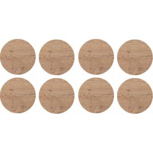 Tapa Furo Adesivo PVC 12mm Prisma Cânion Rústico Duratex Cartela 40 Unidades