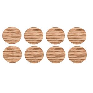 Tapa Furo Adesivo PVC 12mm Nature Mezzo Castani Arauco Cartela 40 Unidades