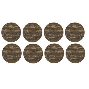 Tapa Furo Adesivo PVC 12mm Nature Marmara Kahve Arauco Cartela 40 Unidades