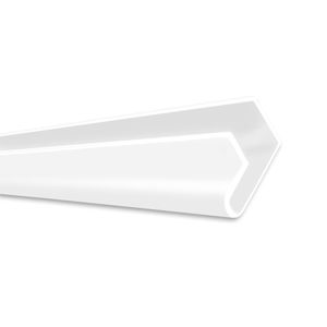 Perfil de PVC para MDF Canaletado 2.750mm 01 Aba Branco