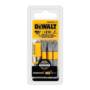 Jogo de Ponta Bits Phillips 2 pol PH2 11 Peças + Limitador Max Fit DWA2PH2SL-12 DeWalt