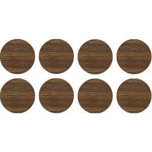 Tapa Furo Adesivo PVC 12mm Trend Pau Ferro Arauco Cartela 40 Unidades