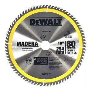 Disco de Serra 254x30x80Z E/D para Madeira DWA03130 DeWalt