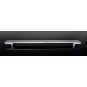 Puxador Alça Dupla para Porta de Passagem Big Living 1.500mm Inox Polido Zen Design