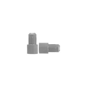 Suporte Plástico para Prateleiras 6x8mm Cinza 100 unidades Star Plast