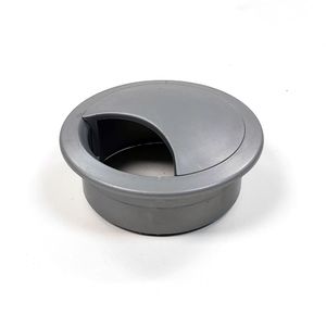 Passa Fio para Móveis 46mm Cinza Escovado Star Plast