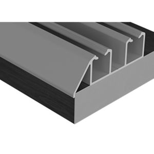 Trilho Alumínio Duplo Superior/Inferior RM-290 Sobreposto Barra com 03 metros Anodizado  Rometal