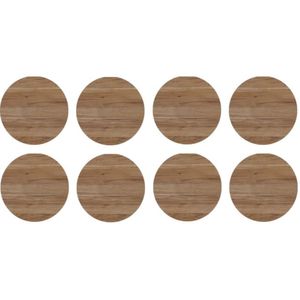Tapa Furo Adesivo PVC 12mm Chess Canelato Arauco Cartela 40 unidades
