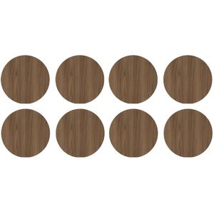 Tapa Furo Adesivo PVC 12mm Naturale Nogal Champagne Guararapes Cartela 40 Unidades