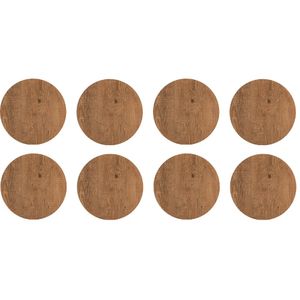 Tapa Furo Adesivo PVC 12mm Naturale Antiqua Guararapes Cartela 40 Unidades