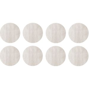 Tapa Furo Adesivo PVC 12mm Naturale Teka Bianco Guararapes Cartela 40 unidades