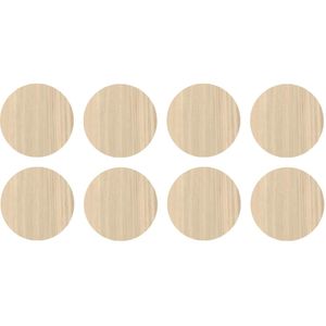 Tapa Furo Adesivo PVC 12mm Naturale Cipres Guararapes Cartela 40 unidades