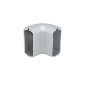 Suporte 90º Graus Bastão Cabideiro Vesto  28x12mm Acabamento Cromo Acetinado Rometal