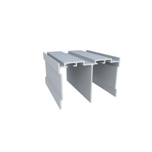 Trilho Alumínio Superior RM-004 Sobreposto Barra com 03 metros Anodizado Rometal