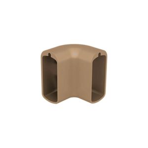 Suporte 90º Graus Bastão Cabideiro Vesto  28x12mm Acabamento Champagne Claro Rometal
