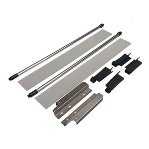 Kit Tubo Elevação Lateral em Acrílico H164 para Gaveta Metálica AvantBox Prata 500mm FGVTN