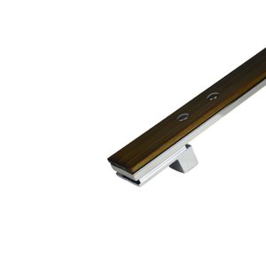 Puxador Alça Dupla para Porta de Passagem Big Living Rustic 600mm Cromo Polido Zen Design