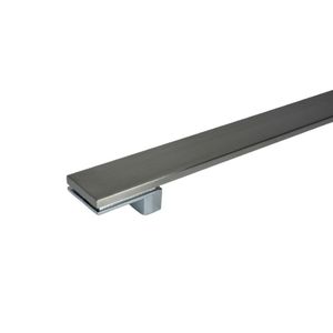 Puxador Alça Dupla para Porta de Passagem Big Living 1.000mm Inox Escovado Zen Design
