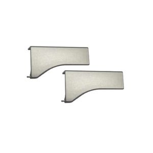 Ponteira PE183S7015 Curva para 15mm Perfil Facetato RM-183 Matte Escuro Rometal