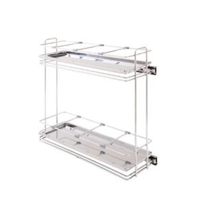 Porta Latas Duplo 4436 de Fixação Lateral 160x495x480mm Inox Masutti Copat