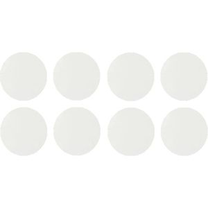 Tapa Furo Adesivo PVC 12mm Matt Branco Supremo Arauco Cartela 40 Unidades
