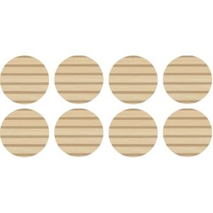 Tapa Furo Adesivo PVC 12mm Essencial Wood Riga Duratex Cartela 40 unidades