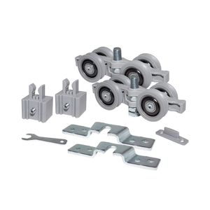 Sistema Deslizante RO 7502U (100 Kg) para Portas de Alumínio Kit para 01 Porta Rometal