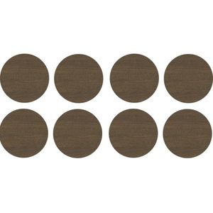 Tapa Furo Adesivo PVC 12mm Trend Sucupira Arauco Cartela 40 unidades