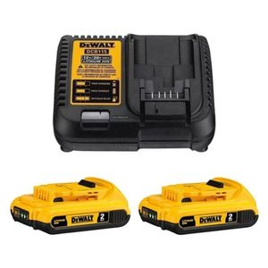 Kit 02 Baterias Li-Íon 20V Max 2.0 Ah e Carregador DCB203C2-BR DeWalt