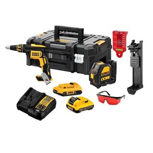 Combo Parafusadeira DryWall 1/4 pol. e Nível Laser DCK246D2T-BR DeWalt