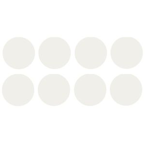 Tapa Furo Adesivo PVC 12mm Acetinatta Branco Diamante Duratex Cartela 40 unidades
