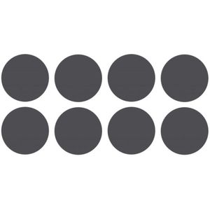Tapa Furo Adesivo PVC 12mm Acetinatta Grafite Duratex Cartela 40 unidades