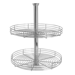 Conjunto 02 Cestos Giratórios Ø500x640mm Cromado Masutti Copat