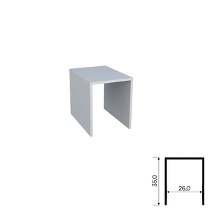 Trilho Alumínio Superior RM-055 Sobreposto Barra com 03 metros Anodizado Rometal