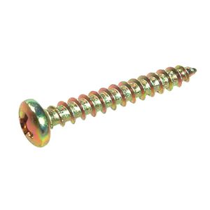 Parafuso para Madeira 4,0x14mm Cabeça Panela Phillips 500 unidades Bicromatizado