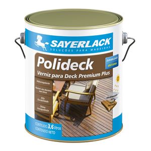 Verniz Polideck SB-2316 Ipê Semi Brilho Exterior/Interior 3,6 litros Sayerlack