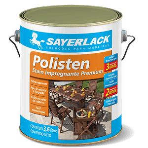 Stain Impregnante Polisten TS 3200 Clear Incolor Exterior/Interior 3,6 litros Sayerlack