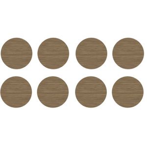 Tapa Furo Adesivo PVC 12mm Bold Amendoeira Arauco Cartela 40 Unidades