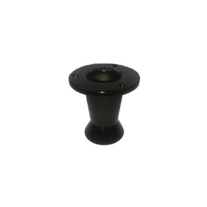 Pé Regulável para Móveis 60mm (300kg) Alumínio Preto Metali
