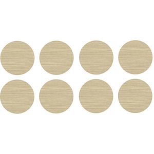 Tapa Furo Adesivo PVC 12mm Nature Bambu Arauco Cartela 40 Unidades